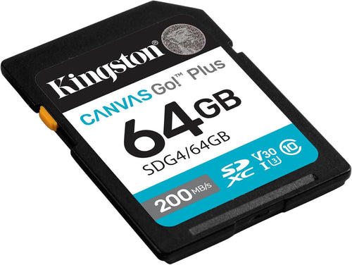 Kingston SD 64 gb Canvas go Plus